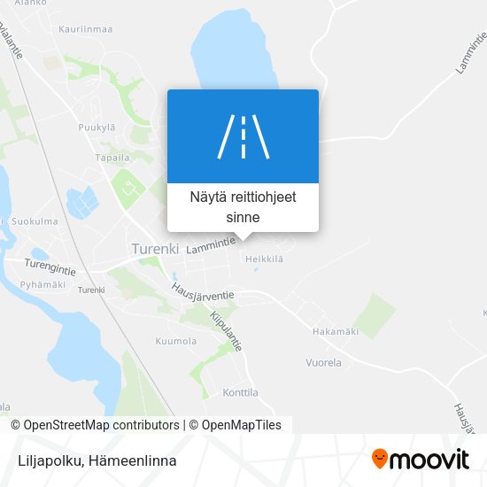 Liljapolku kartta
