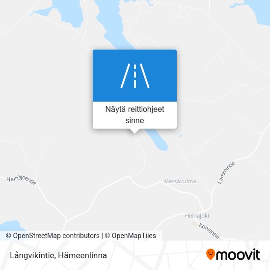 Långvikintie kartta