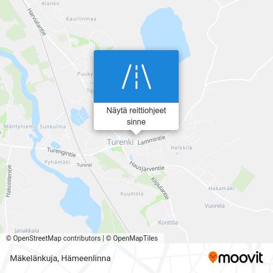 Mäkelänkuja kartta