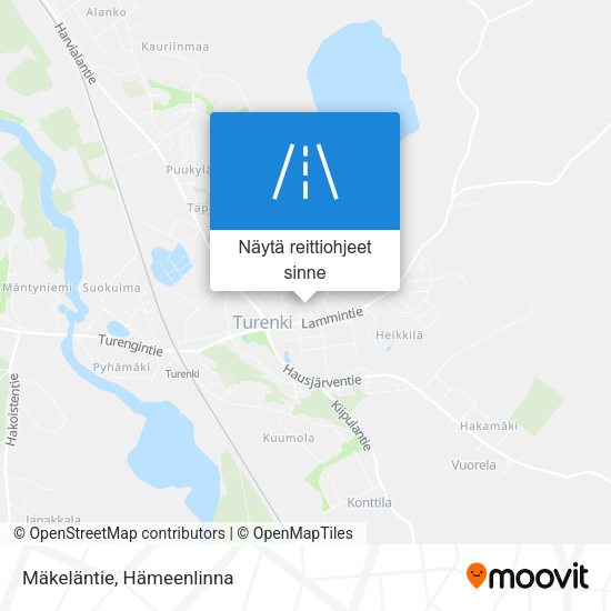 Mäkeläntie kartta