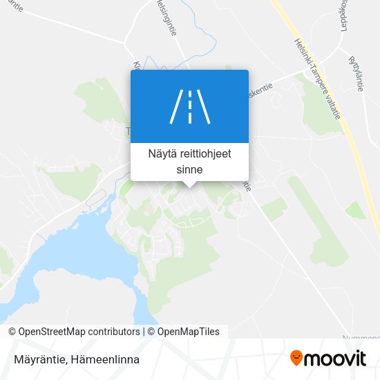 Mäyräntie kartta