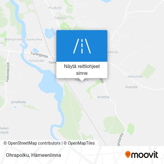 Ohrapolku kartta
