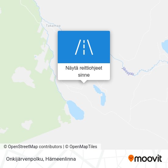 Onkijärvenpolku kartta