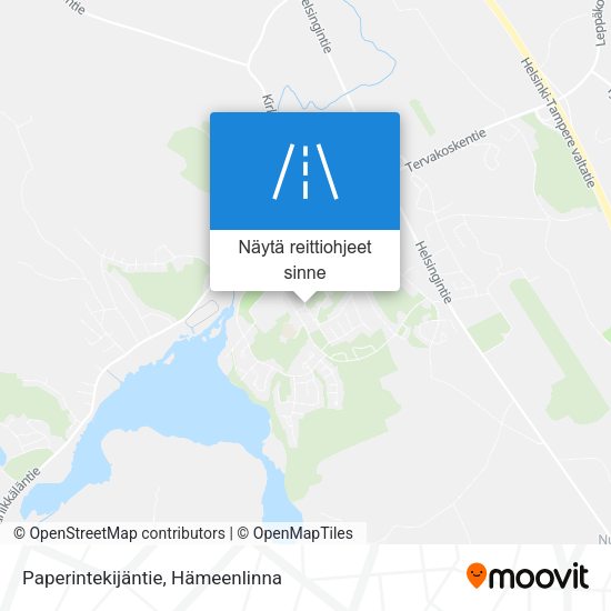 Paperintekijäntie kartta