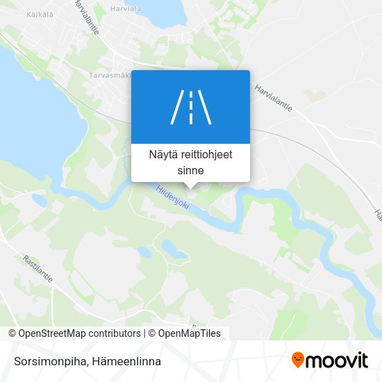 Sorsimonpiha kartta