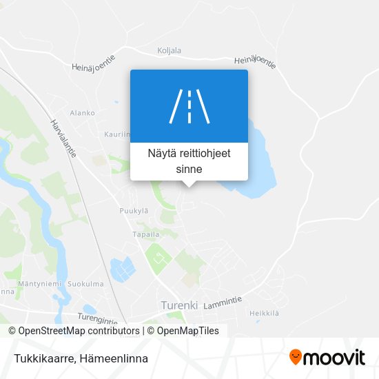 Tukkikaarre kartta