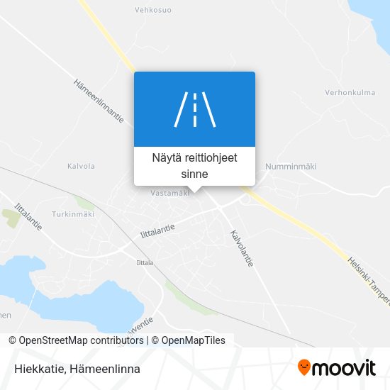 Hiekkatie kartta