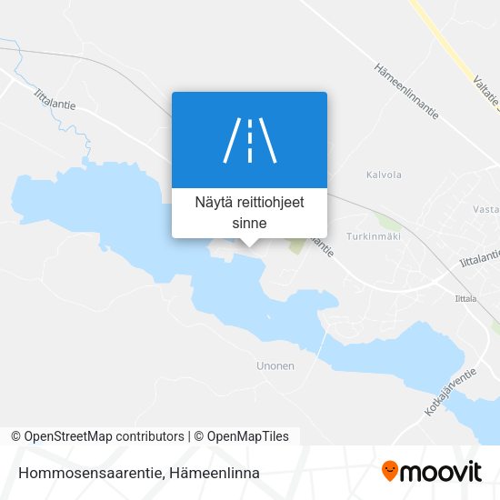 Hommosensaarentie kartta