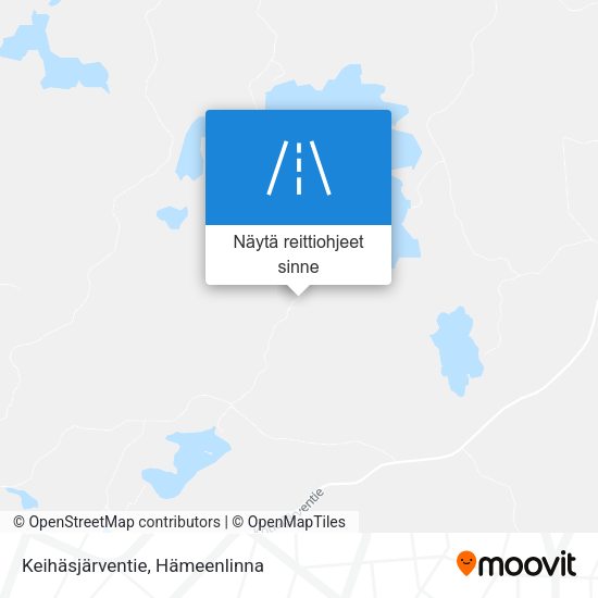 Keihäsjärventie kartta