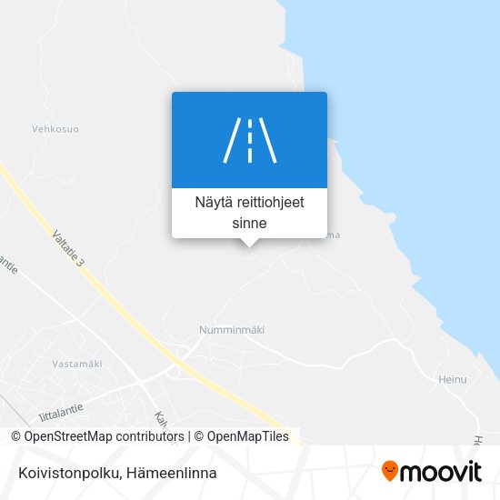 Koivistonpolku kartta