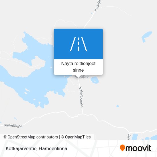 Kotkajärventie kartta