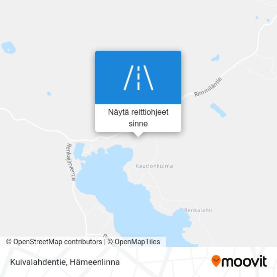 Kuivalahdentie kartta