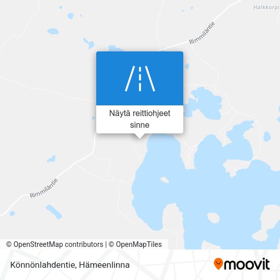Könnönlahdentie kartta