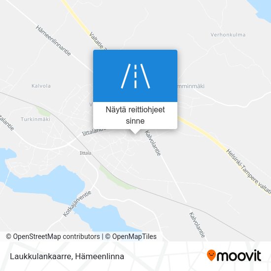 Laukkulankaarre kartta