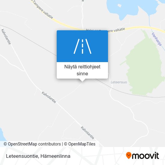 Leteensuontie kartta