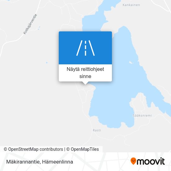 Mäkirannantie kartta