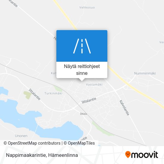Nappimaakarintie kartta