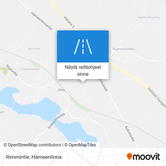Rimmintie kartta