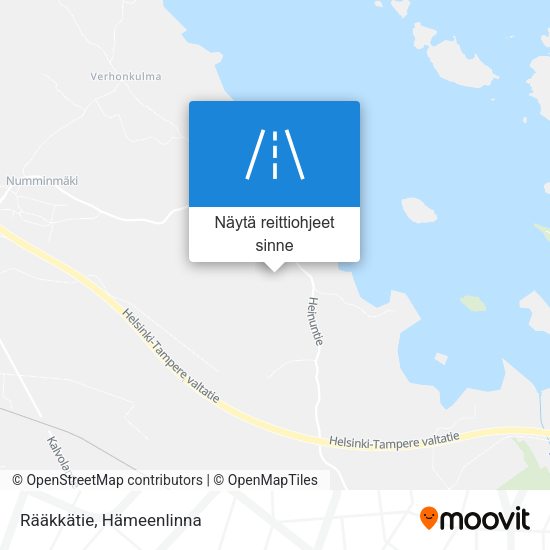 Rääkkätie kartta