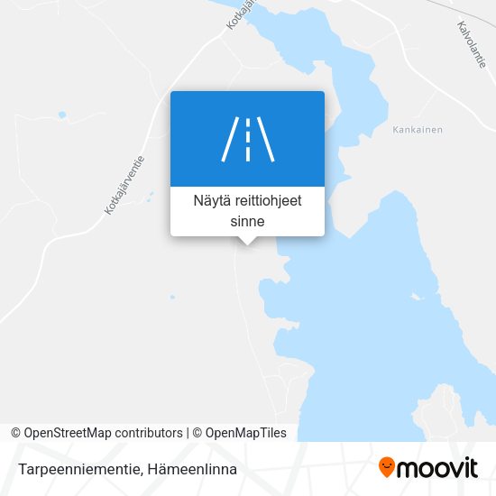 Tarpeenniementie kartta