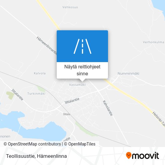 Teollisuustie kartta