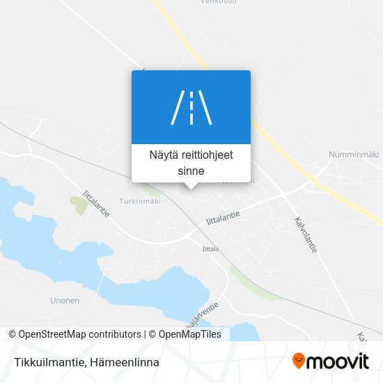 Tikkuilmantie kartta