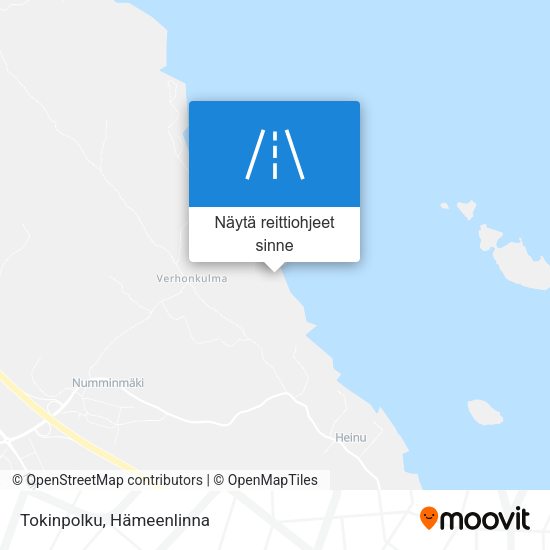 Tokinpolku kartta
