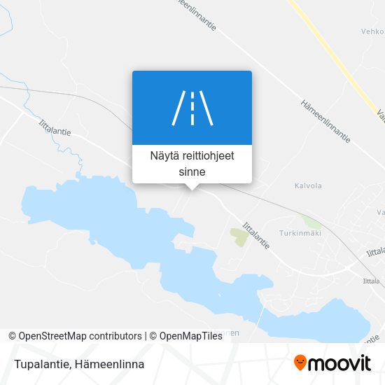 Tupalantie kartta