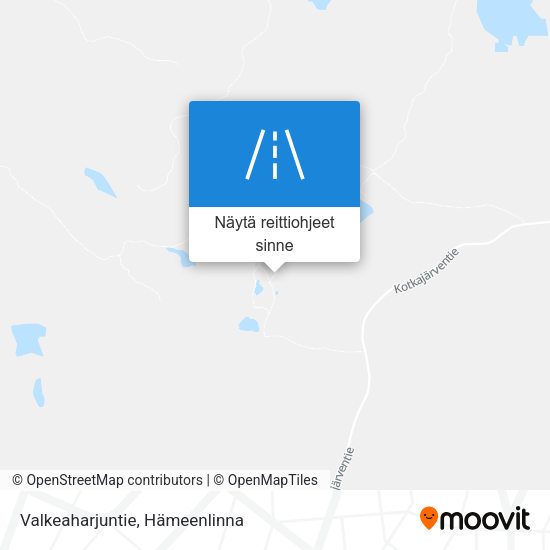 Valkeaharjuntie kartta