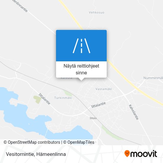 Vesitornintie kartta