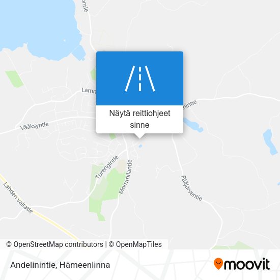Andelinintie kartta