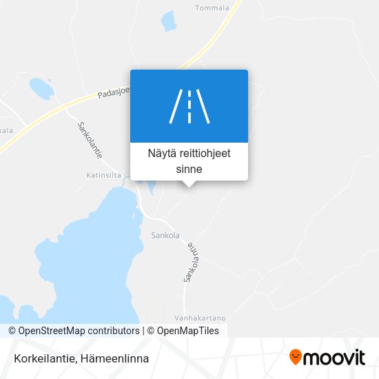 Korkeilantie kartta
