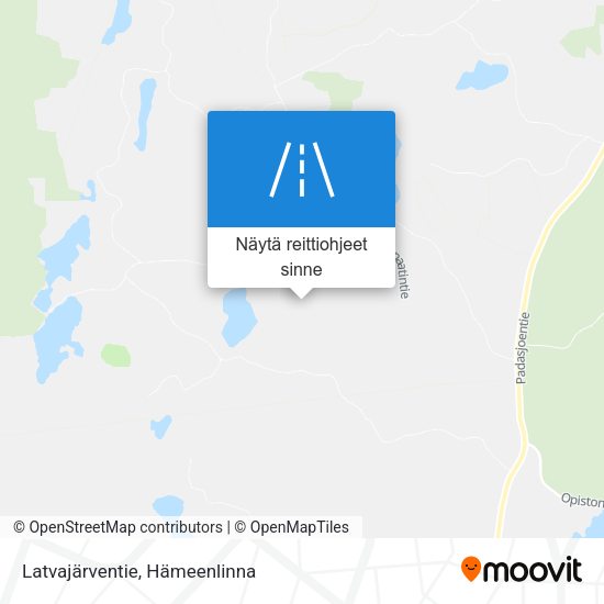 Latvajärventie kartta