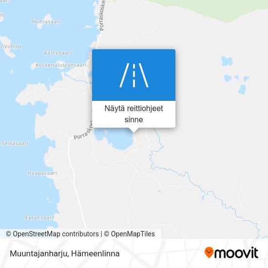 Muuntajanharju kartta