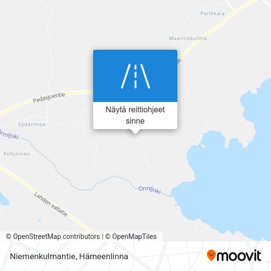 Niemenkulmantie kartta