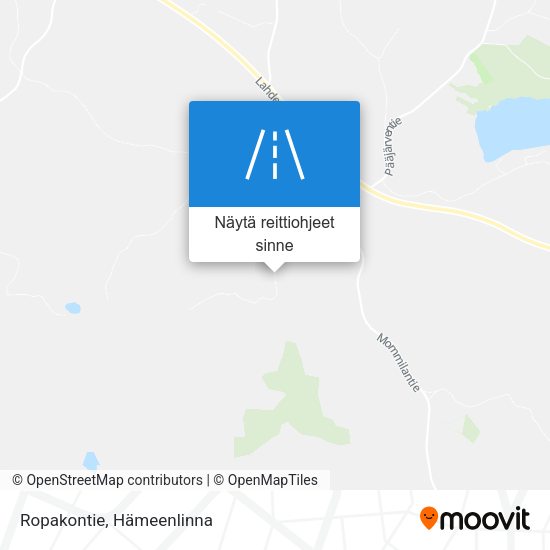 Ropakontie kartta