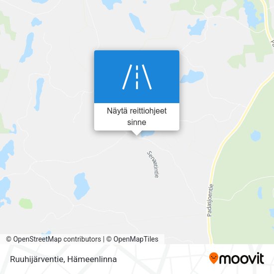 Ruuhijärventie kartta