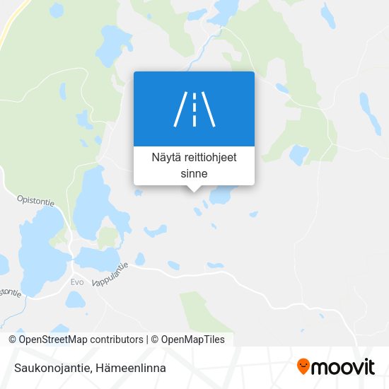 Saukonojantie kartta