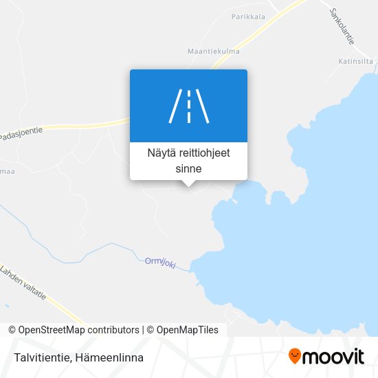 Talvitientie kartta