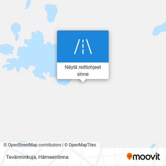 Tevänninkuja kartta