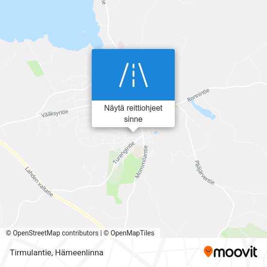Tirmulantie kartta