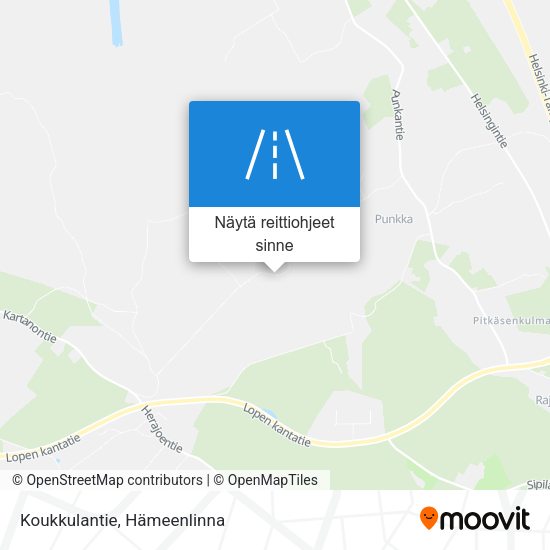 Koukkulantie kartta