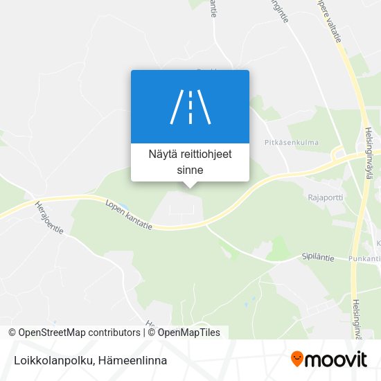 Loikkolanpolku kartta