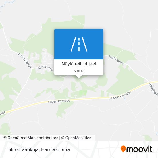 Tiilitehtaankuja kartta