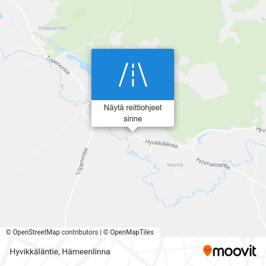 Hyvikkäläntie kartta