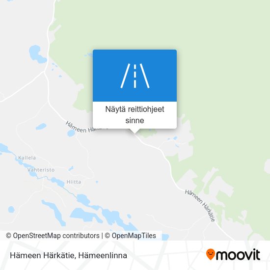Hämeen Härkätie kartta