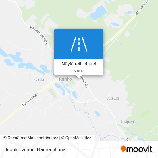 Isonkoivuntie kartta