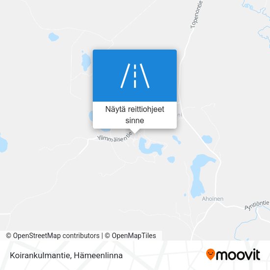 Koirankulmantie kartta