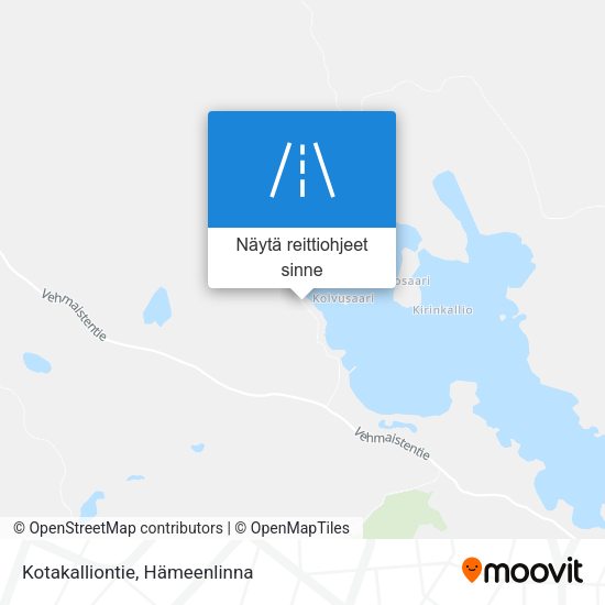 Kotakalliontie kartta