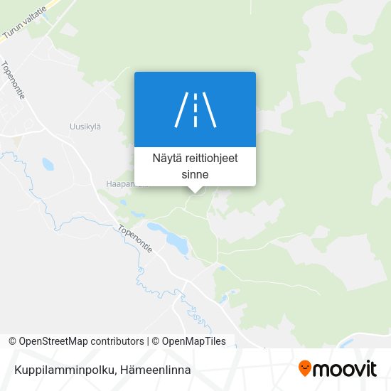 Kuppilamminpolku kartta
